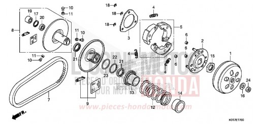 COTE MENE SH125D de 2013